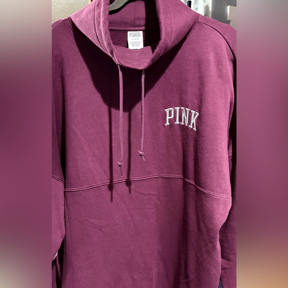 PINK Victoria's Secret Burgundy Pullover